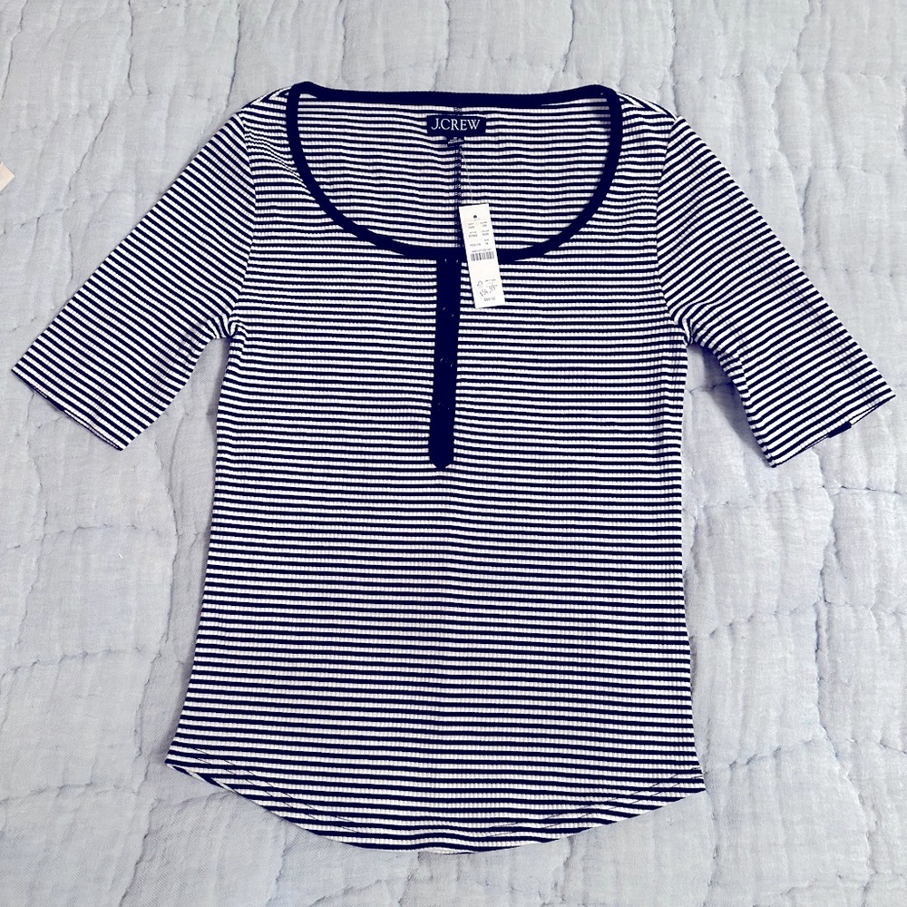 J Crew size M Henley Tee
